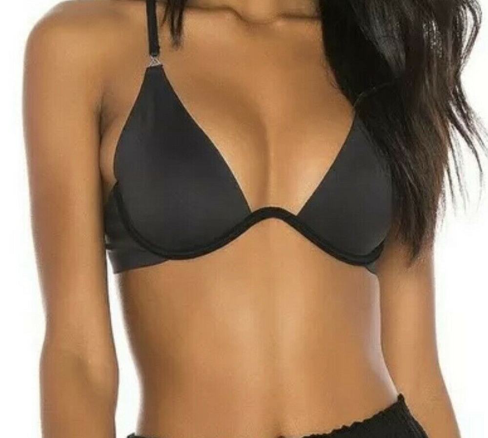 Free People Intimately Bra 32D Ari Underwire Plunge Stretch Convertible Straps